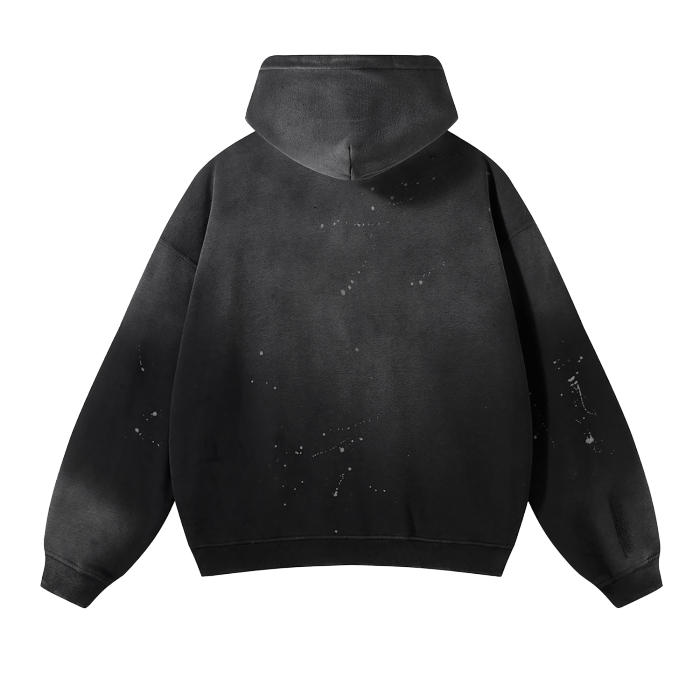 Velvet Essence Frayed Fleece Hoodie